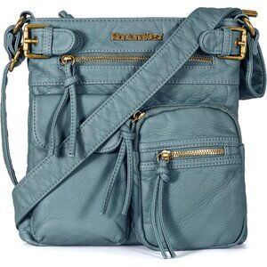 Crossbody Bag for Women Multi Pocket Shoulder Medium Travel Purses Ultra Soft Wa